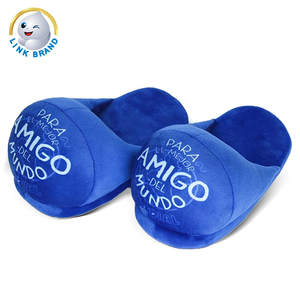 Pantofole Invernali Comode <span class=keywords><strong>in</strong></span> Peluche <span class=keywords><strong>Blu</strong></span> con Alfabeto, Marca Link, per <span class=keywords><strong>Casa</strong></span> e Interni - Product Image 6