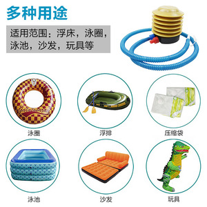 Pompe à pied DQB-JB, cylindre à air 10x12 cm, gonfleur manuel pour bouée de natation, lit pneumatique, ballon, piscine - Product Image 5