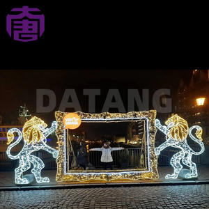 Indoor Outdoor Customized 2d Figure Christmas Lights For Street & Holiday Landscape Decorative Photo-op For Holiday Festival - Product Image 3