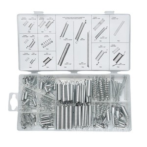 Cylindrical <b>Compression</b> <b>Spring</b> Set 200Pcs Steel Telescopic <b>Springs</b> With Hooks For Mechanical Parts Repair - Product Image 1