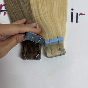 Il prezzo all'ingrosso della fabbrica del Vietnam 100% il nastro di capelli umani della cuticola dei capelli ha allineato il nastro grezzo vergine nelle estensioni dei capelli - Product Image 1