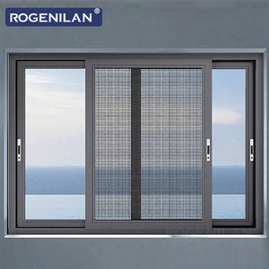 Fenêtre coulissante triple vitrage en aluminium ROGENILAN, fournisseur chinois, économie d'énergie, vitrage Low-E, pour extérieur - Product Image 3