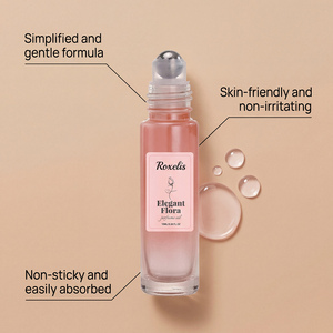 Perfume en aceite roll-on de 10 ml para mujer, aroma floral de rosa elegante, fragancia mini portátil de bolsillo para viajes, para uso diario y <span class=keywords><strong>citas</strong></span>. - Product Image 4
