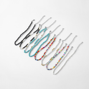 Collier Bohème Européen et Américain en Perles de Rocaille Multicolores Rondes en Forme de U, Bijou Tendance pour Fête - Product Image 5