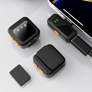 Q18 <b>Wireless</b> Lavalier <b>Microphone</b> 2.4G Noise Reduction For Video Recording Live Streaming - Product Image 2