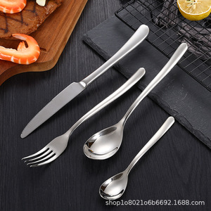 Moonlight Cutlery Set Stainless Steel <b>Knife</b> Fork Spoon 4 Piece Western Dinnerware Durable Mirror Polished Hotel Restaurant Gift - Product Image 3