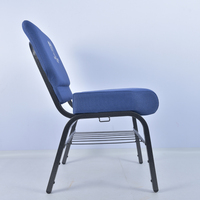 Vente d'usine, chaise de théâtre pas chère, empilable en métal, chaise de prière pour synagogue, chaise de culte, sillas para iglesia