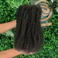 Extensions de cheveux humains en vrac 4B 4C Afro Kinky Curly 20 pouces Remy Double Drawn sans trame pour tresses au crochet style bohème