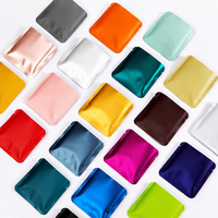Sachets d'emballage personnalisés en aluminium thermoscellables, anti-humidité, 2g 5g, pour thé et café, mini-pochettes à trois soudures avec encoche de déchirement, pour poudre