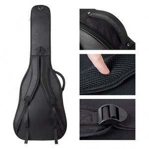 Vente en gros de sacs de transport pour guitare acoustique souple de haute qualité, en tissu Oxford de 15 mm d'épaisseur, avec logo personnalisé, 36 po, 39 po, 41 po, pour musiciens - Product Image 5