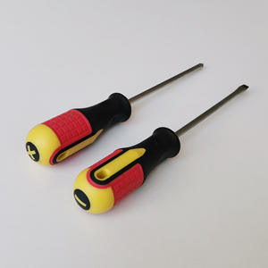 Juego de destornilladores de mango tricolor, cabeza plana cruzada Ph2, magnéticos, de alta dureza, para tornillos de 3-10 mm - Product Image 1