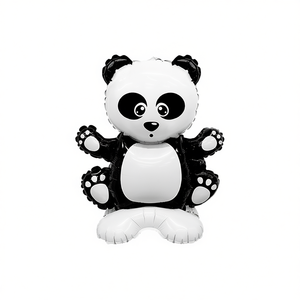 Ballon en feuille métallique Panda Amour de fête 43x59cm, Décoration de fête, Sac de 12 pièces - Product Image 4