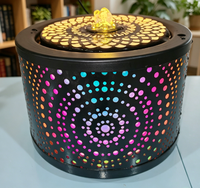 Fontaine lumineuse Mandala à points colorés
