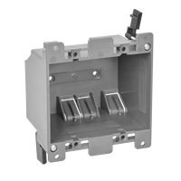 Boîtier électrique moderne en PVC 2 gangs 25 pouces cubes, homologué ETL, pour interrupteur GFCI et prise double, livraison gratuite