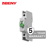 Disjoncteurs miniatures BENY MCB IP20 1P 6kA 300V 63A BB1-63 certifiés IEC 50/60Hz pour système solaire avec TUV CE CB