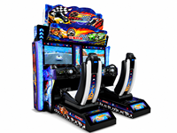 Máquina de Juego Arcade de Carreras de Autos 3D Operada con Monedas LECHUANG, Simulador de Conducción, Gabinete de Metal, Acrílico y Plástico, Centro de Entretenimiento Interior