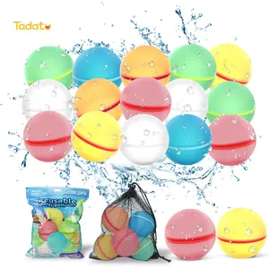 24pcs Pack Self Filled Magic Eco Water Ball Toy Self-sealing Refillable Silicone Magnetic Reusable Water Bomb Balloons