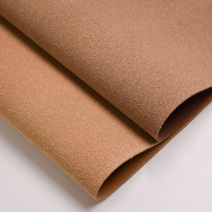 Wholesale Faux Leather Wear-resistant Flocking PU Synthetic Suede Leather Fabric Supplier For Boots