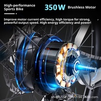 Vélo électrique à batterie au lithium, cadre en acier, moteur sans balais 250W 36V, freins à disque, suspension intégrale, vélo électrique pour adultes