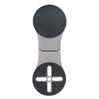 Support de téléphone portable pliable en alliage métallique à fixation magnétique puissante pour ordinateur portable de bureau