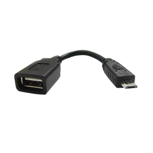 Высококачественный микро 5P штекер-USB гнездо Кабель для передачи данных OTG адаптер кабель