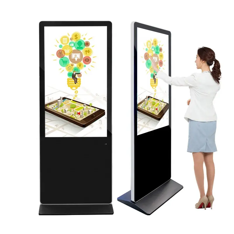 55 дюймов цифровое табло машина android Wi-Fi ЖК-монитор вертикальный ТВ комнатный рекламный экран