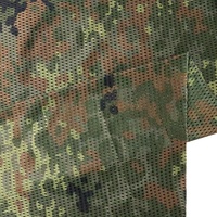 Stock FLECTARN Camouflage de la jungle allemande 120GSM Maille légère et respirante Tissu tricoté à séchage rapide Tissu d'extérieur tactique