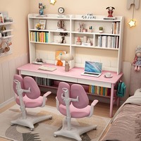 Bureau d'étude extensible en bois massif avec huche et trois tiroirs - Conception de rangement durable 9123G #