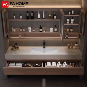 PA Hotel mobili Smart Led specchio marmo controsoffitto lavaggio <span class=keywords><strong>bagno</strong></span> vanità con lavandino - Product Image 6