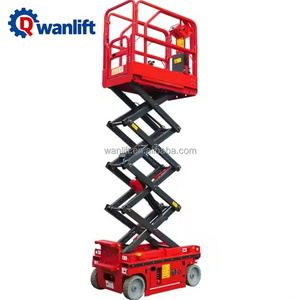 전동식 미니 자주식 시저 리프트 휴대용 300kg 적재 1170x600mm 합금강 플랫폼 - Product Image 4