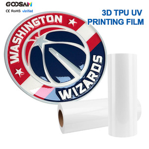 <span class=keywords><strong>Pellicola</strong></span> Adesiva TPU Goosam per Pressa a Caldo, Vinile Bianco Stampabile 3D UV HTV per Tessuti Scuri, Calzature e Materiali Tessili - Product Image 1