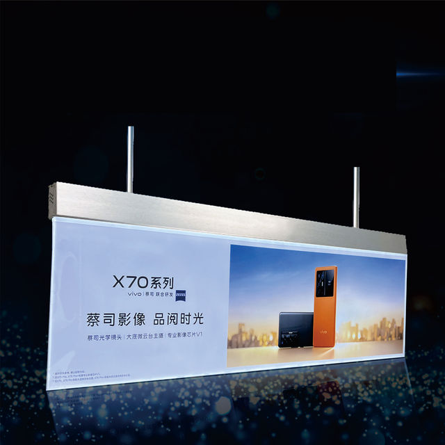 Double Sided Hanging Led Acrylic Light Box for Guiding Signage
