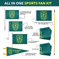 Drapeau à main personnalisé par sublimation 4x6 5x8 pouces, mini-drapeau portable pour fans de jeux