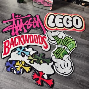 Custom logo Tufted <strong>Rug</strong> Personalized Shaped Carpet Die Cut Plush Mat Wholesale <strong>Hypebeast</strong> <strong>Rug</strong> Custom Design Floor <strong>Rug</strong> - Product Image 1