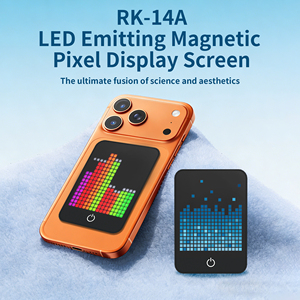 Écran LED magnétique à pixels <span class=keywords><strong>pour</strong></span> PC, haute qualité, rechargeable, DIY, texte animé, <span class=keywords><strong>GIF</strong></span>, lumière rythmique activée par le son, compatible - Product Image 1