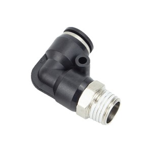 Conector Neumático de Ángulo Recto Qingze con Rosca Externa, Codo PL8 02 4 M5 6 01 10 03 12 - Product Image 1