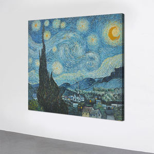 Peinture à l'huile sur toile d'artiste faite à la main, reproduction antique de Van Gogh, célèbre Nuit <span class=keywords><strong>étoilé</strong></span>e - Product Image 5