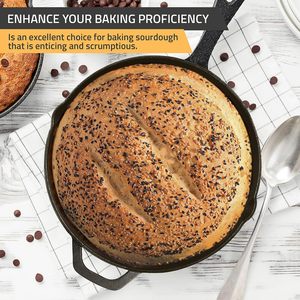 Wholesale Durable Eco-Friendly Non Stick Frying <b>Pan</b> Pre Seasoned Round Cast Iron Skillet for Gas & Induction Stoves - Product Image 5