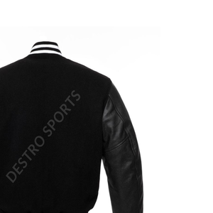 Chaquetas universitarias de invierno para hombre, ropa de cuero y lana, ropa informal y para exteriores, chaqueta de béisbol con collage para hombre - Product Image 3