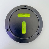 Niveau à bulle de précision exquise REALMAX, usiné CNC, design double bulle, bidirectionnel, 60*13mm, en métal, à bulles rondes, type T