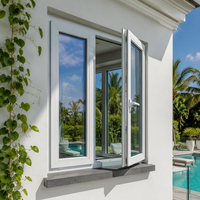 Ventana Abatible de Aluminio de Diseño Profesional para Pequeños Comercios y Oficinas