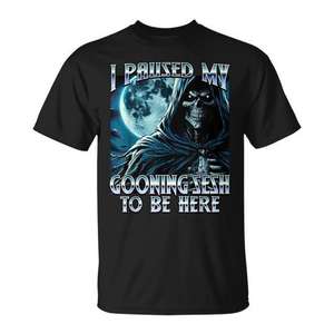 Je suis interrompu dans mon défilé de blagues pour être ici Cringe Brainrot 2025 T-Shirt - Product Image 1