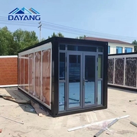 Maison préfabriquée extensible de luxe de 20 pieds ou 40 pieds, type Granny Flat australien, villa à 2 chambres, maison mobile portable préfabriquée