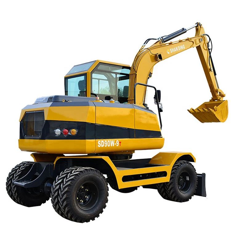 Hydraulic Mini Wheel Excavator, Crawler Loader, 9 Tons, Brand New