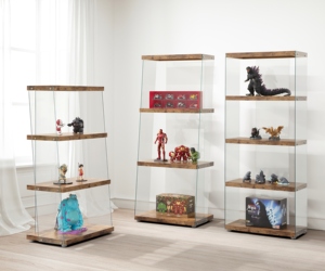 Estante de vidrio templado moderno de lujo para el hogar, Hotel, sala de estar, exhibición de licor, supermercados para apartamento de Villa, venta al por mayor - Product Image 2