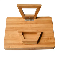 2026 Youlike Plateau d'accoudoir pliable en bambou, écologique, en bois brûlé rustique, table de canapé multifonction pour salon