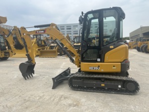 รถขุดตีนตะขาบขนาดเล็ก XE35U แบบ Zero-Tail-Swing ใหม่เอี่ยม, รถขุด 3.8 ตัน, เครื่องยนต์ Yanmar 3TNV88F, บุ้งกี๋ขนาด 0.12 คิว สำหรับงานเทศบาลและจัดสวน - Product Image 2