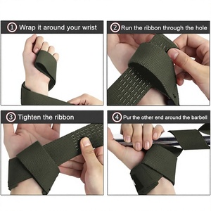 RC Fitness Cotton Wrist Wraps Adjustable <b>Velcro</b> <b>Straps</b> for Weightlifting Gym Training - Product Image 1