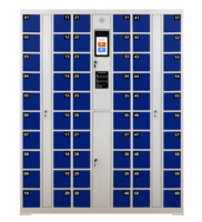 Casillero de Carga para Teléfonos Inteligentes con USB, Casillero para Celulares con Apertura por Tarjeta, Huella Dactilar, Reconocimiento Facial y Contraseña