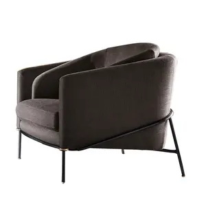 Luxe Design Hotel Livig Kamer Meubels Handstoel Comfortabele Moderne Stof Fauteuil Vrijetijdsstoel Fauteuil